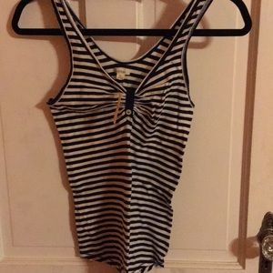 aerie Tops - Aerie Stripped Tank Top with Button nwt aerie Tops - Aerie Stripped Tank Top with Button nwt